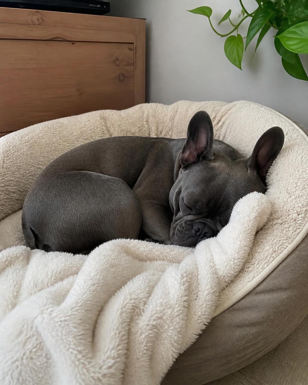 Cozy nap after a full day
